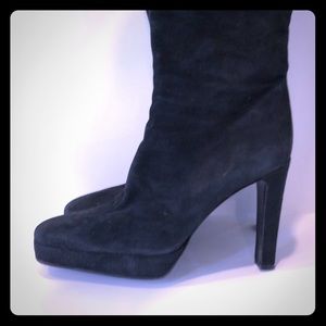 Gucci Black suede boots - size 9